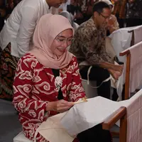 Ibu Wury Ma&rsquo;ruf Amin hadir untuk merayakan Hari Batik 2023/copyright istimewa