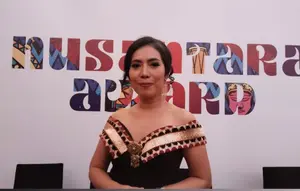 Tapis Lampung Koleksi Nasya Collyer Warnai Megahnya Nusantara Award 2024  (doc: Nasya Collyer)