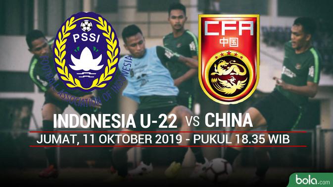 CFA - Indonesia U-22 Vs China (Bola.com/Adreanus Titus)