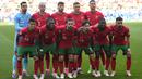 <p>Para pemain starting XI Timnas Portugal berfoto bersama jelang dimulainya laga matchday kedua Grup F Euro 2024 menghadapi Timnas Turki di Westfalenstadion, Dortmund, Jerman, Sabtu (22/6/2024). (AP Photo/Darko Vojinovic)</p>
