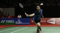 Ganda putra Indonesia, Mohammad Ahsan/Hendra Setiawan, saat menghadapi ganda Chinese Taipei, Lee Yang/Wang Chi Lin, pada laga Indonesia Masters 2020 di Istora Senayan, Jakarta, Jumat (17/1). Ahsan/Hendra menang 9-21, 21-15, dan 21-19. (Bola.com/Yoppy Renato)