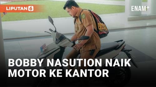 VIDEO: Bobby Nasution Naik Motor ke Kantor, Netizen: Sederhana