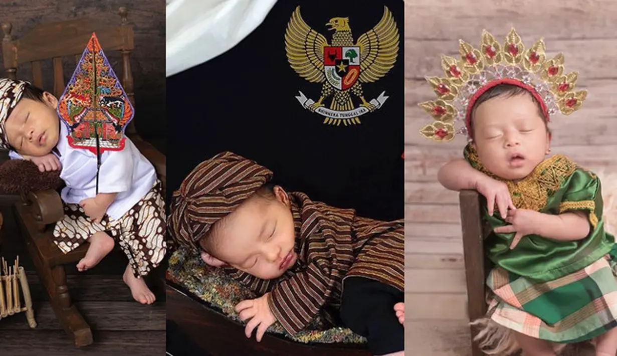 newborn anak seleb baju adat (dok. instagram)