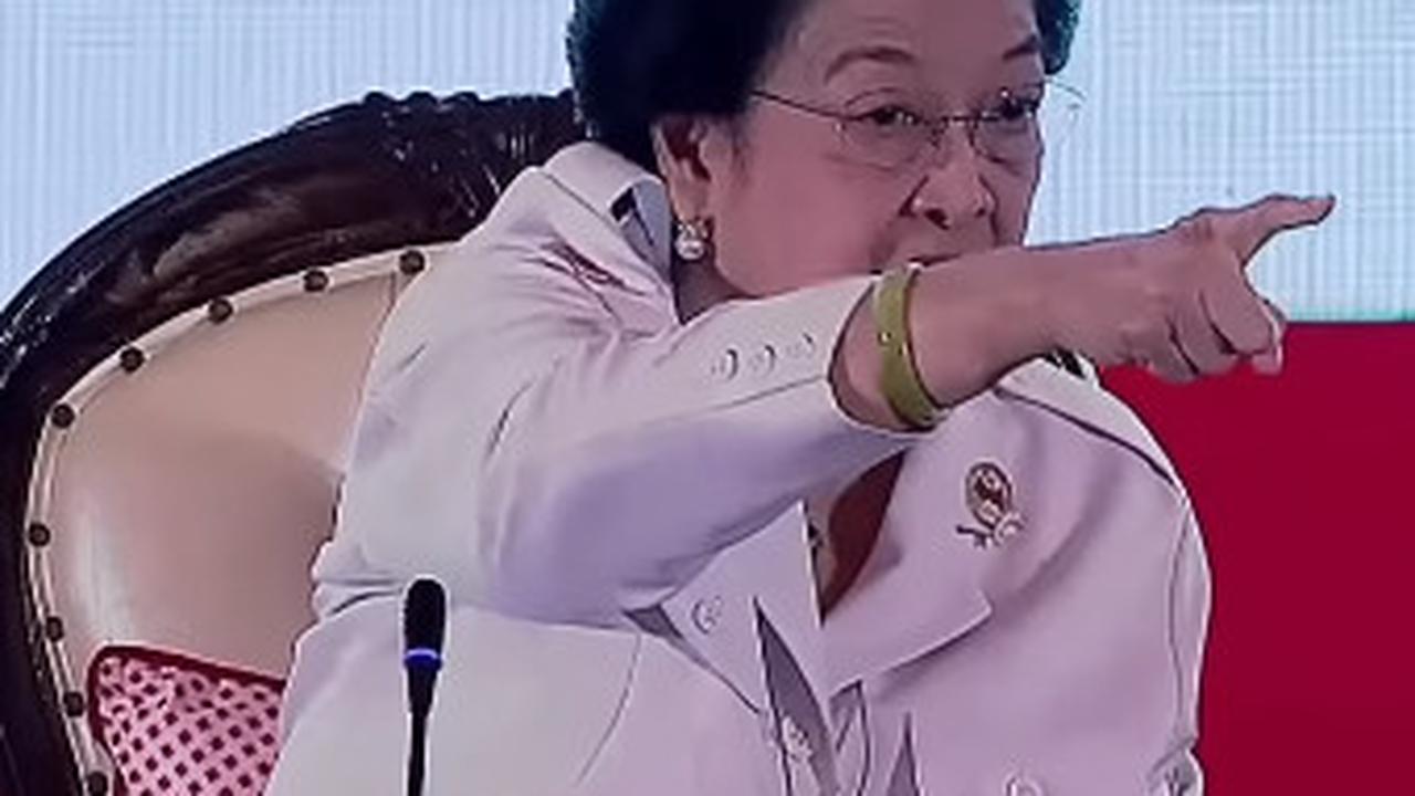Momen Megawati Tunjuk-Tunjuk Jenderal TNI, Ngegas Sindir Kapolri Jika Polisi Berani Tangkap