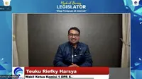 Wakil Ketua Komisi I DPR RI, Teuku Riefky Harsya (TRH) dalam webinar “Ngobrol Bareng Legislator” dengan tema “Stop Penipuan di Internet” secara virtual pada Jumat, (29/3/2024).