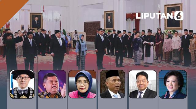 Banner Infografis Daftar Pejabat di Reshuffle Pertama Kabinet Prabowo-Gibran. (Liputan6.com/Abdillah)