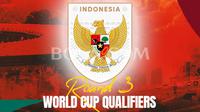 Kualifikasi Piala Dunia 2026 - Logo Timnas Indonesia Round 3 World Cup Qualifiers (Bola.com/Adreanus Titus)