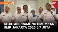 Pemerintah Provinsi (Pemprov) DKI Jakarta mengumumkan penetapan Upah Minimum Provinsi (UMP) tahun 2026 sebesar Rp5.729.876. Jumlah ini naik 6,17 persen dari besaran upah tahun sebelumnya, sebesar Rp5.396.761.