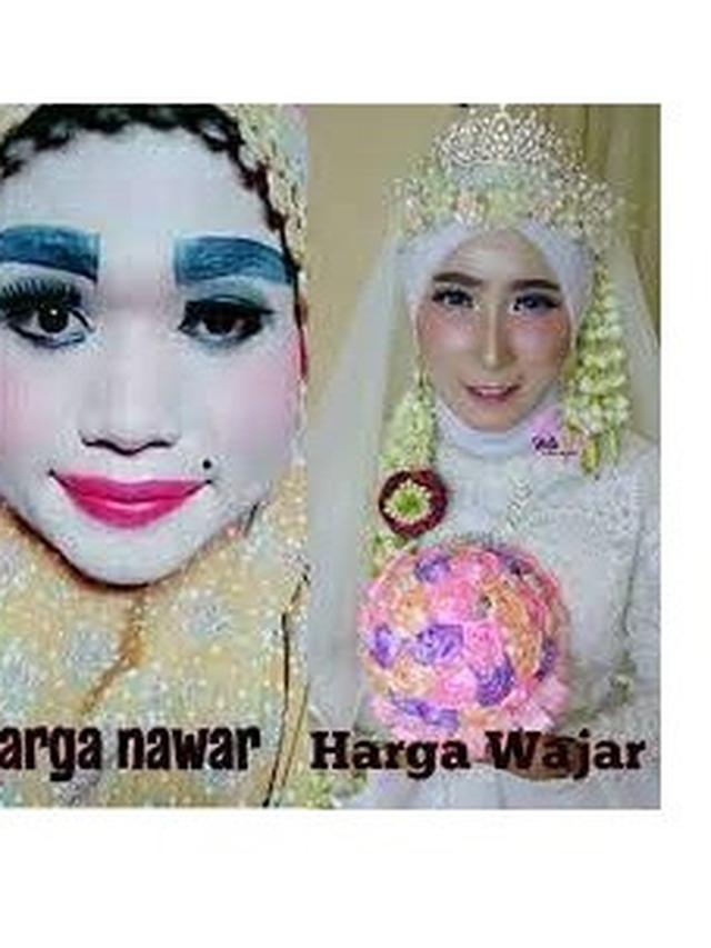 6 Riasan Pengantin Wanita dengan Alis Nyeleneh Ini Bikin Tamu Undangan Syok