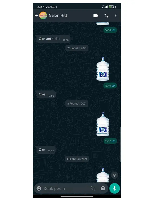 6 Chat Kocak Pembeli dengan 'Kang Galon' Ini Absurd Banget Bikin Ketawa