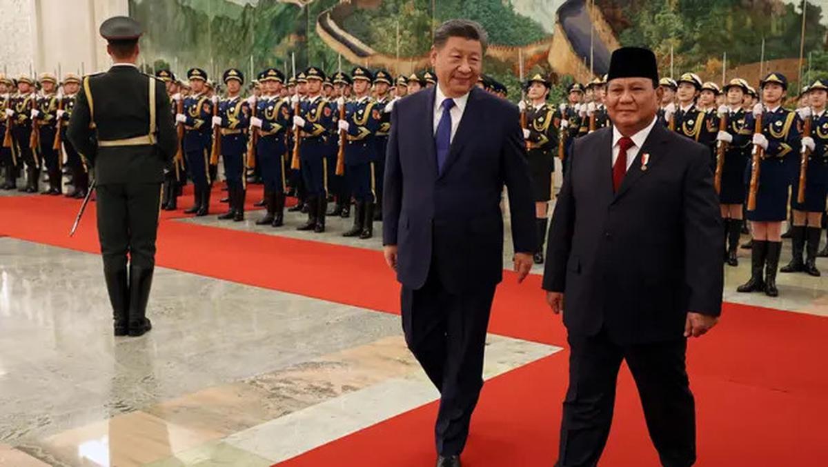 Kedatangan Presiden RI Prabowo Subianto Disambut Hangat Presiden China Xi Jinping