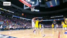 Nikola Jokic turun 26 poin dan naik tujuh rebound saat Nuggets mengalahkan Pacers, 102-100.