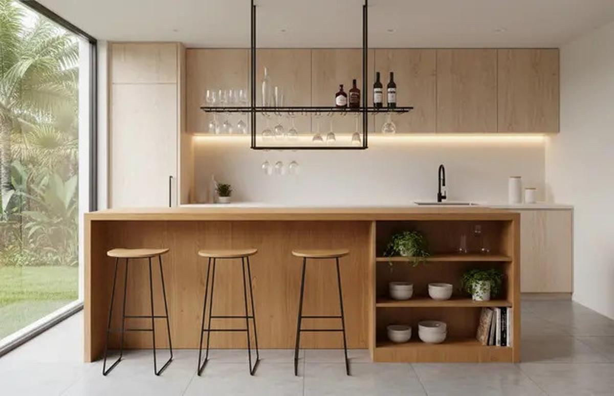 7 Model Dapur Bartender Minimalis, Desain Stylish yang Praktis untuk Rumah Modern 2025