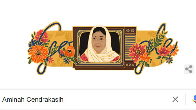 Aminah Cendrakasih Jadi Tokoh Google Doodle, Sempat Alami Glaukoma Sebelum Meninggal Dunia