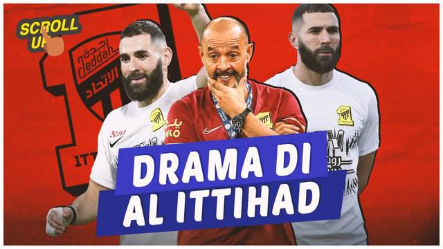 Berita video, scroll up kali ini membahas Karim Benzema yang dikabarkan berseteru dengan pelatih Al Ittihad Nuno Espirito Santo.