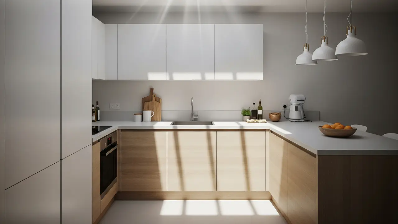 Desain Dapur Ukuran 3x3 Meter dengan Pencahayaan Alami
