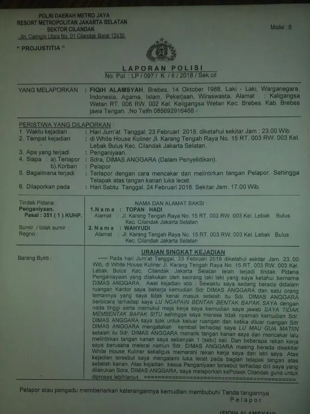 [Bintang] Dimas Anggara