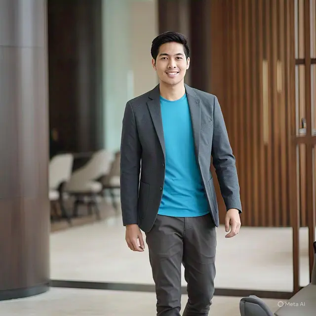 Blazer Kasual Tanpa Dasi