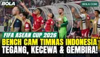 Beragam ekspresi pemain, pelatih, dan ofisial Timnas Indonesia di bench saat menghadapi Bangladesh dalam FIFA ASEAN Cup 2026. Dari ketegangan saat pertandingan berlangsung, kekecewaan ketika peluang gagal dimanfaatkan, hingga kegembiraan saat menyamb...