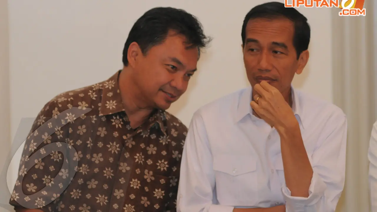 [FOTO] Datangi Jokowi, Dino Patti Djalal Bawa 'Pasukan'