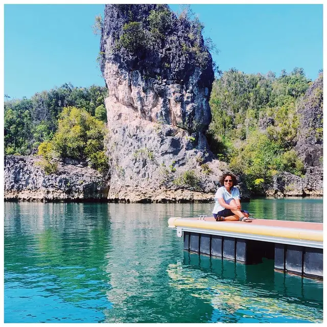 Mira Lesmana di Raja Ampat, Papua Barat. (Foto: Dok. Instagram @mirles)