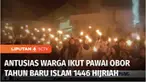 Pawai obor menyemarakkan Tahun Baru Islam 1 Muharram 1446 Hijriyah di sejumlah daerah. Pawai di antaranya digelar sekitar 1.500 warga di Kebon Jeruk, Jakarta Barat, serta ribuan warga di Cilacap, Jawa Tengah.