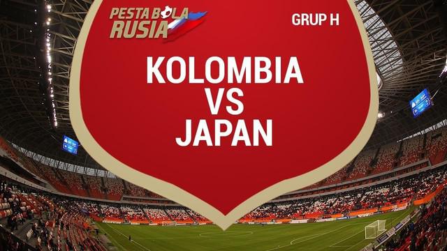 Timnas Jepang menghadapi Kolombia yang bermain sepuluh orang pada duel Grup H di Stadion Mordovia Arena, Selasa (19/6/2018), Jepang menang 2-1.