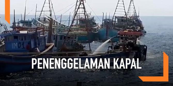 VIDEO: Menteri Susi Pimpin Penenggelaman 13 Kapal