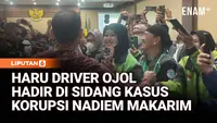 Nadiem Makarim Kembali Jalani Sidang, Disambut Dukungan Driver Ojol