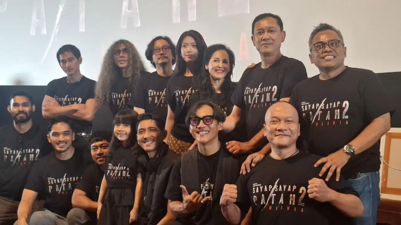 Konferensi pers Sayap Sayap Patah 2: Olivia. (M Altaf Jauhar/ LIputan6.com)
