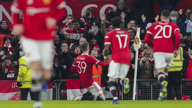 Foto: Tanpa Cristiano Ronaldo, Manchester United Tekuk Aston Villa di Piala FA