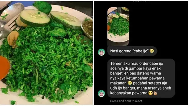 6 Potret Makanan Warna Hijau Nyeleneh Ini Bikin Heran, Ada yang Tak Sesuai
