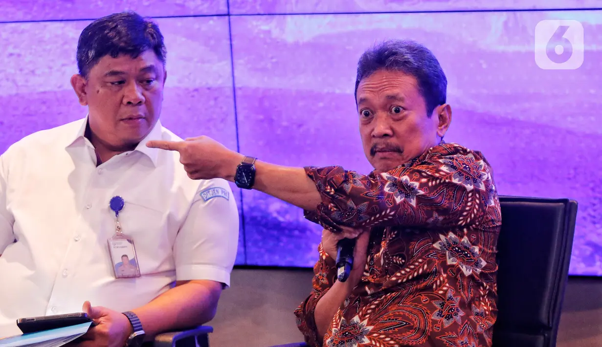 Trenggono mencatat ada sejumlah proyek reklamasi di dalam negeri yang membutuhkan pasir laut. Misalnya proyek reklamasi di Surabaya, Batam, bahkan proyek IKN. (Liputan6.com/Angga Yuniar)