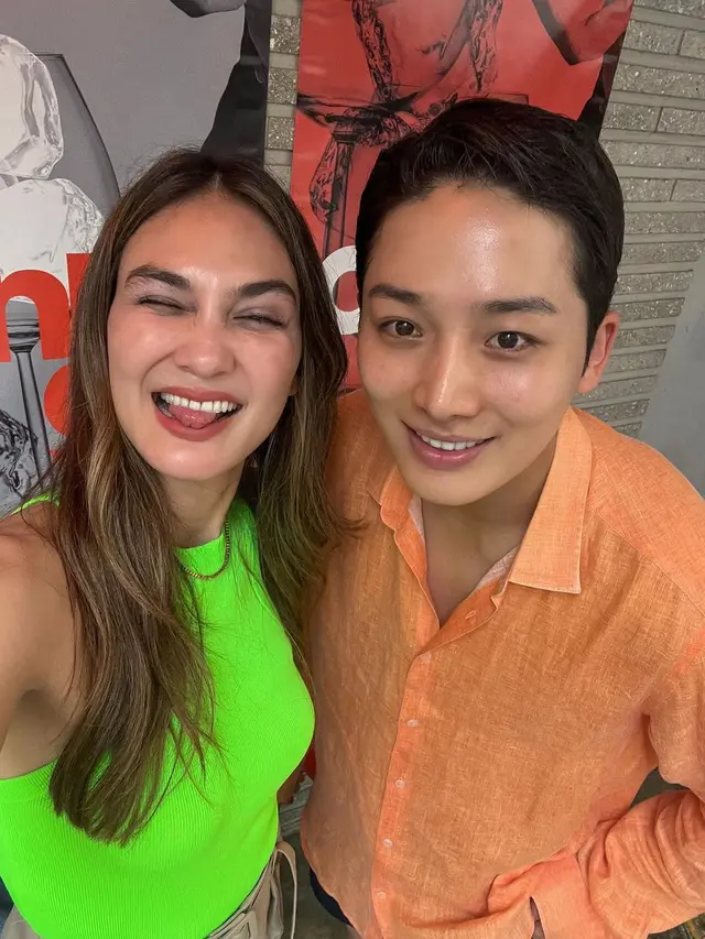 Luna Maya bertemu Moon Se Hoon bintang Single's Inferno (Foto: Instagram @lunamaya)