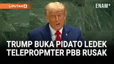 Presiden Amerika Serikat Donald Trump membuka pidatonya di Sidang Umum ke-80 Perserikatan Bangsa-Bangsa (PBB) dengan sentuhan humor. Ia menyinggung insiden teleprompter yang tidak berfungsi saat dirinya hendak berbicara di podium.