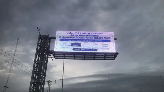 PT Hutama Karya (Persero) akan memberlakukan tarif pada Jalan Tol Padang-Sicincin mulai Sabtu, 2 Agustus 2025 pukul 00.00 WIB. (Foto: Hutama Karya)