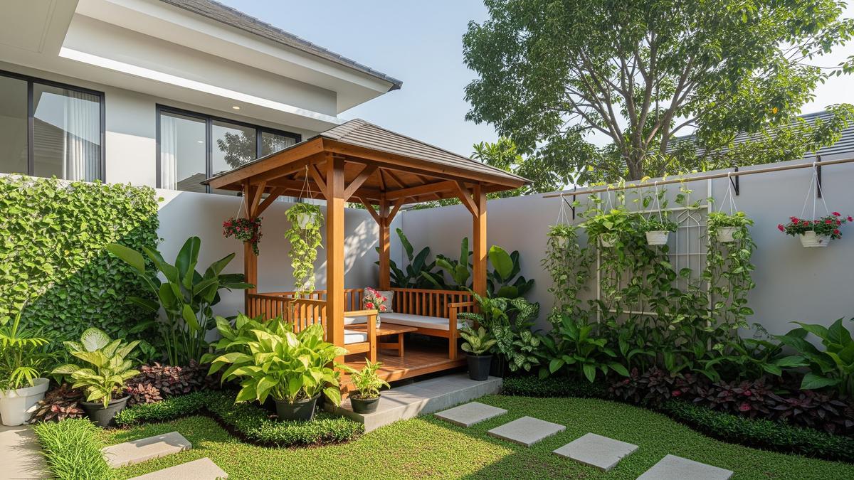 6 Inspirasi Desain Gazebo Bambu Modern yang Estetik untuk Halaman Sempit, Menyatu dengan Alam