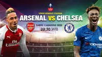 Arsenal vs Chelsea. (Liputan6.com/Trie Yasni)