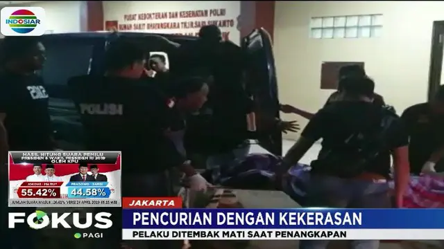 Begal Pengemudi Ojek Online di Palmerah Tewas Ditembak