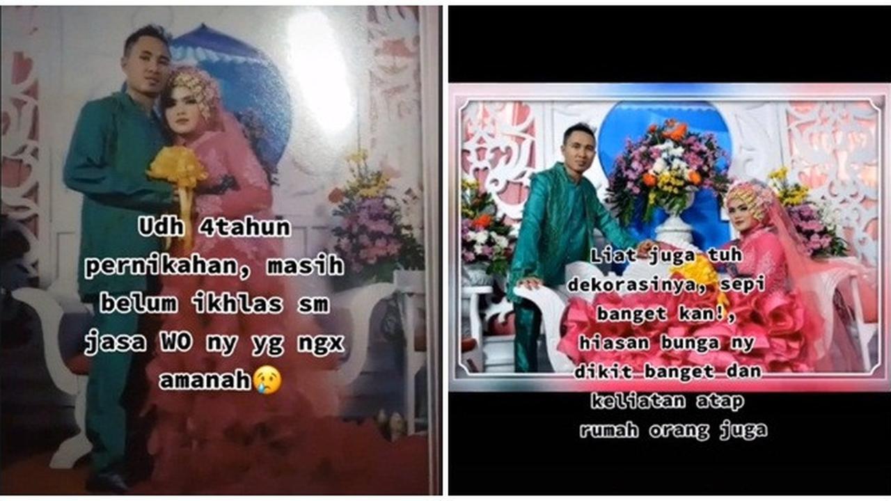 Viral Pengantin Pakai Baju Resepsi Tak Senada Ini Bikin Nyesek