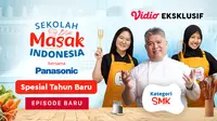 Sekolah Masak Indonesia Spesial Tahun Baru menjadi babak penentu untuk dua peserta yang tersisa. (Dok. Vidio)