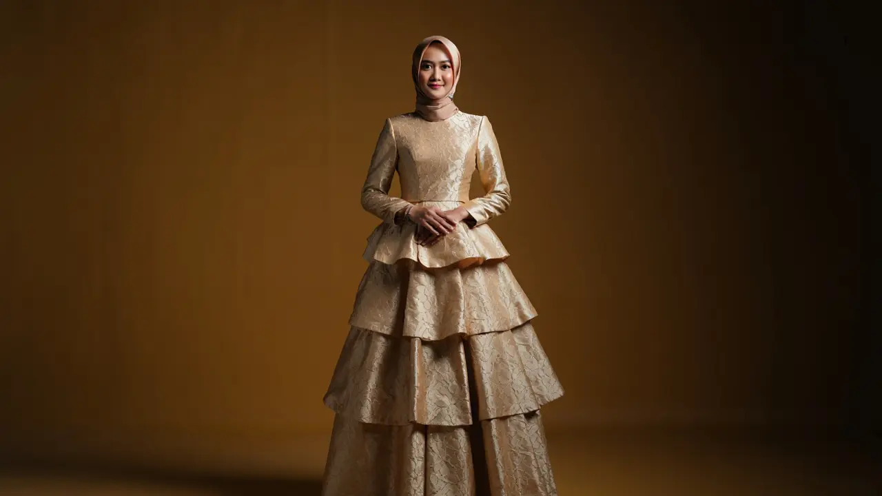 Model Bridesmaid Hijab Brokat
