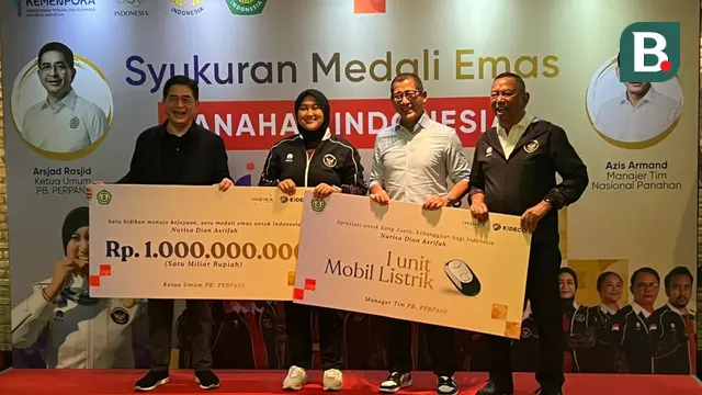 Atlet panahan kebanggaan Indonesia, Nurisa Dian Ashrifah, mendapatkan bonus melimpah setelah membawa harum nama Indonesia di Asian Games 2026 Jepang.