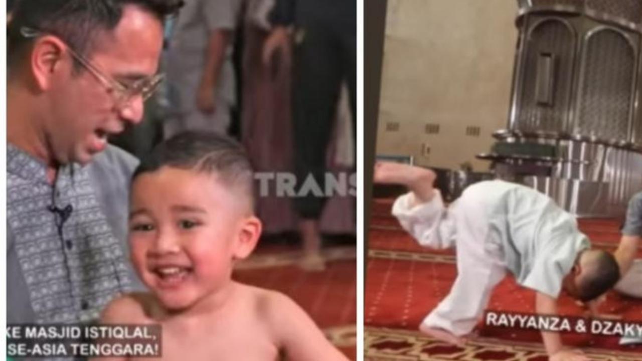 Deretan Tingkah Lucu Rayyanza saat Kunjungi Masjid Istiqlal, Ngaji Sambil 'Akrobat' Hingga Jumpa Penggemar