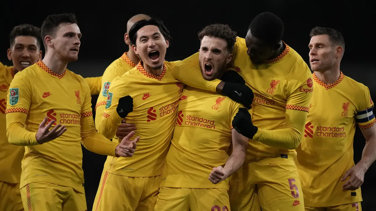 Foto: Tak Ada Salah Jota pun Jadi, Liverpool Libas Arsenal dan Lolos ke Babak Final Carabao Cup 2021 / 2022