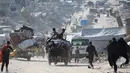 Diketahui sejak 2 Maret 2025, pemerintah Israel memblokade masuknya seluruh pengiriman bantuan kemanusiaan ke wilayah Gaza. (Bashar TALEB/AFP)