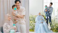 Artis wanita yang menjalani Ramadhan pertama 2023 sebagai ibu dua anak. (Sumber: Instagram/dindahw/vebbypalwinta)