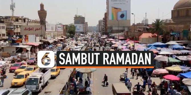 VIDEO: Kesibukan Pasar di Baghdad Sambut Ramadan