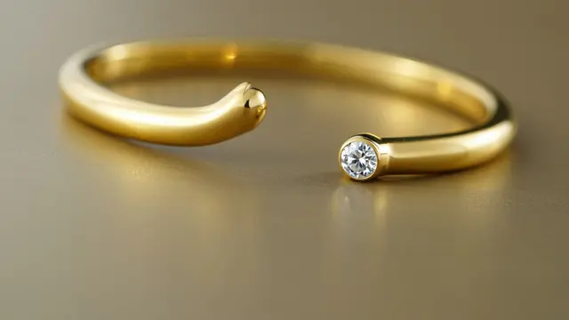 Model Gelang Emas 916 Ekor Kucing Terbaru (Foto: Reve)