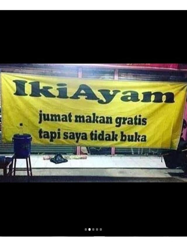 Nama Warung Nyeleneh Ini Bikin Ketawa Geli